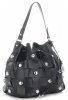 Vittoria Gotti Modna Torebka Skórzana Unikatowy Shopper Made in Italy Czarna
